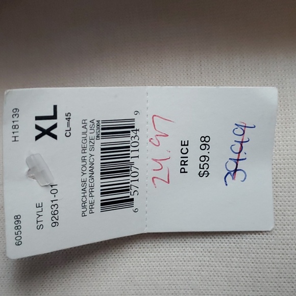 Motherhood Maternity Navy/Nude Dress (XL) - Picture 4 of 6